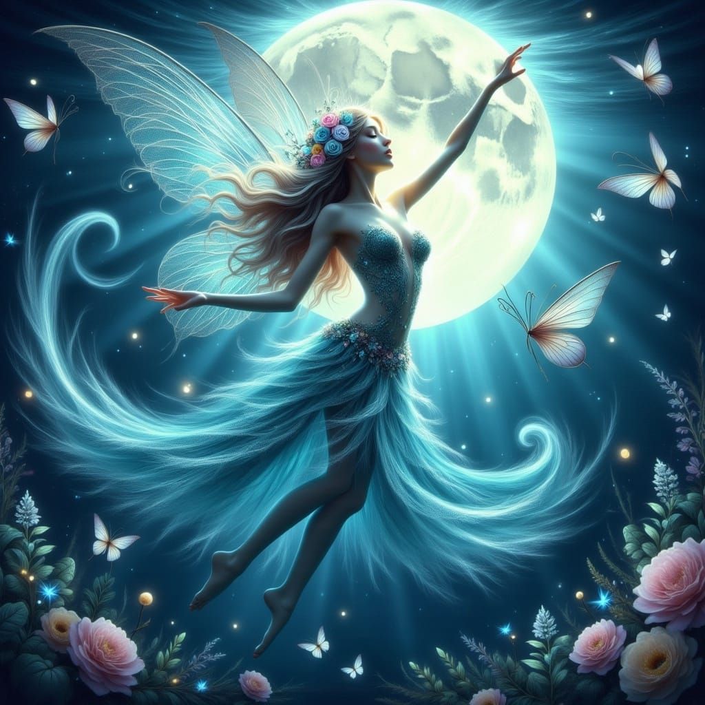 Underwater Mermaid in Fairy-tale Style