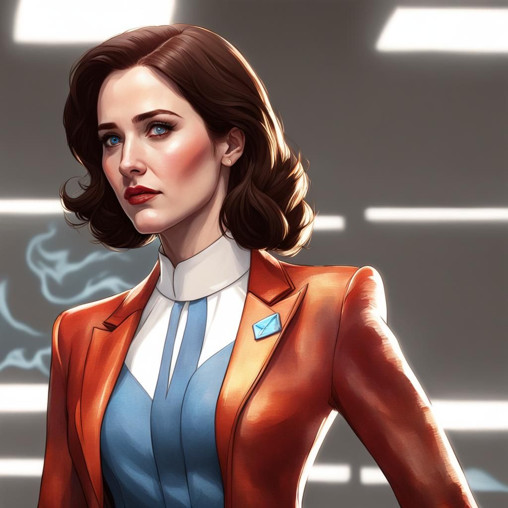 Lois Lane Portrait in Retro Style