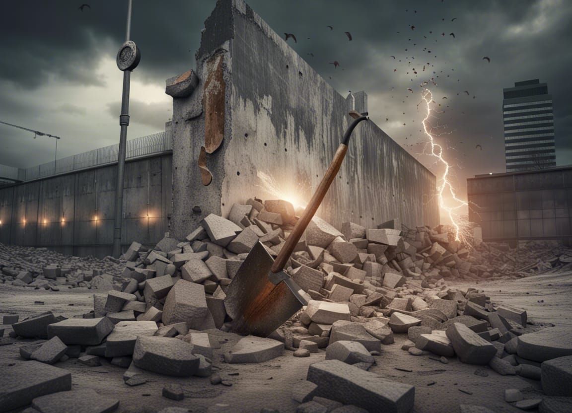 Berlin Wall Demolition: Epic Cinematic Photography