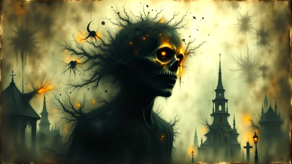 Ghostly Figure Between Dimensions