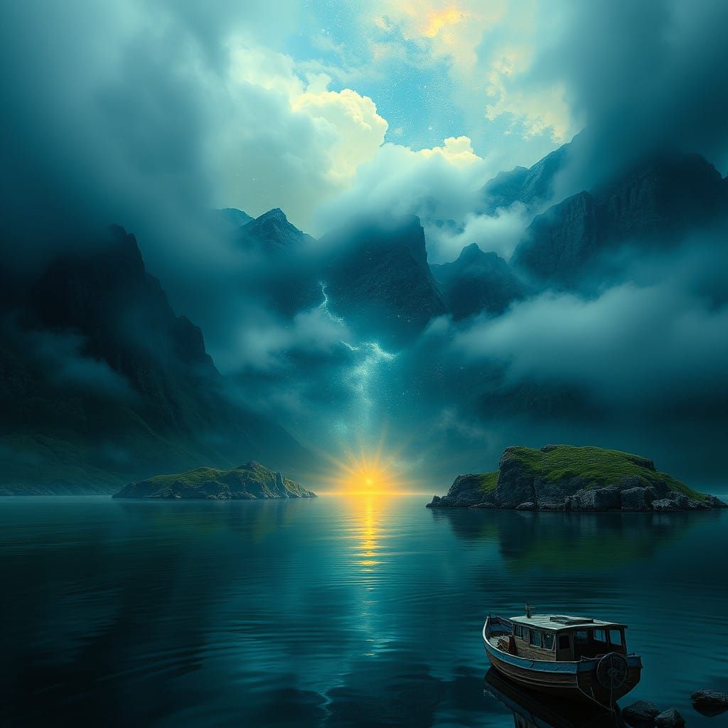 Idyllic Dreamer in an Arcadian Landscape