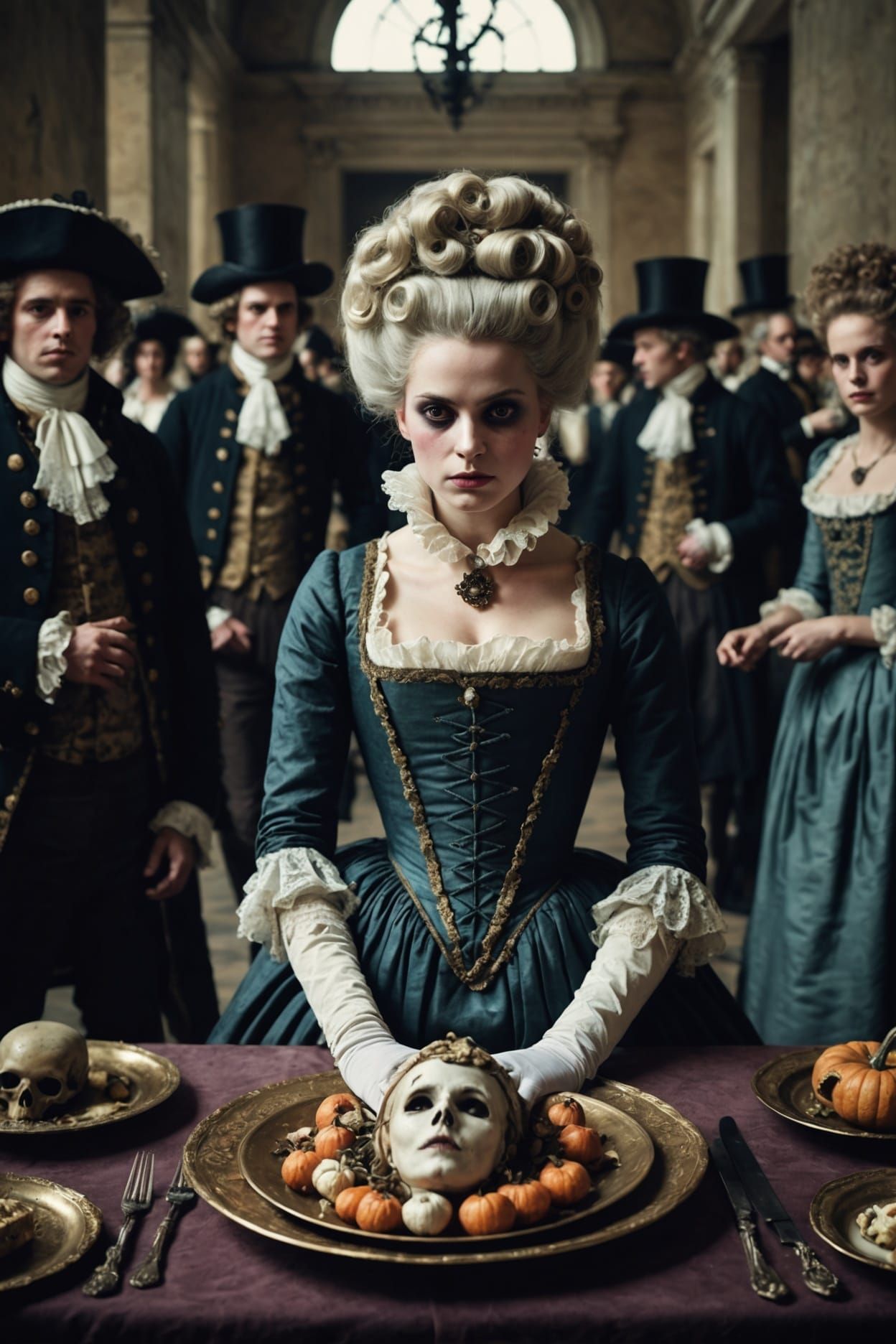 Eerie 18th Century Beheaded Woman Fine Art Photography