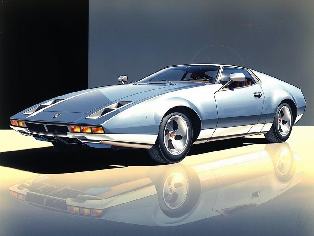 Futuristic Hypercar Inspired by Retro-Futurism