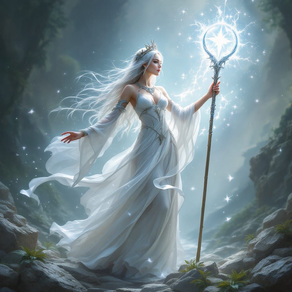 Ethereal White Mage in Blissful Paradise