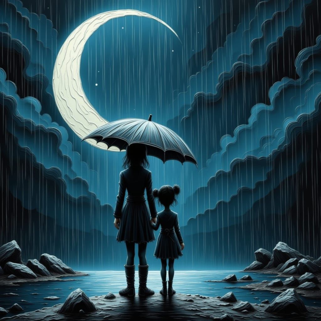 Moonchild in the Rain