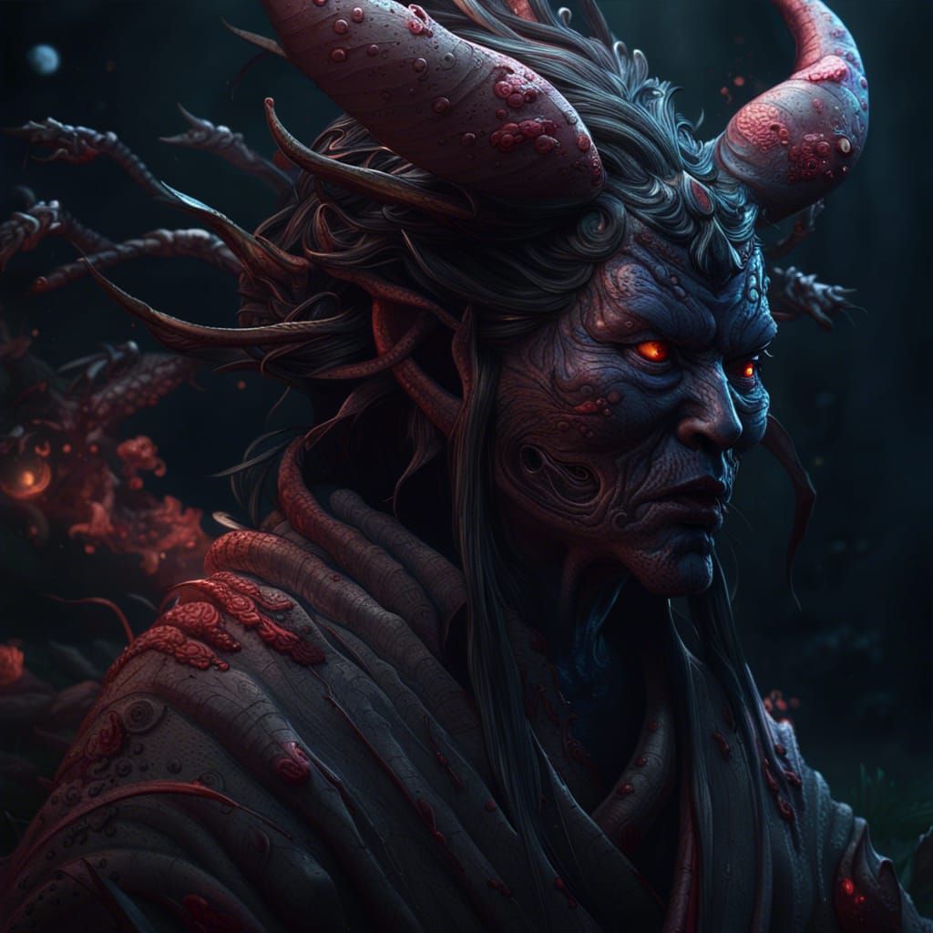 Scary Rokurokubi From Japanese Mythology