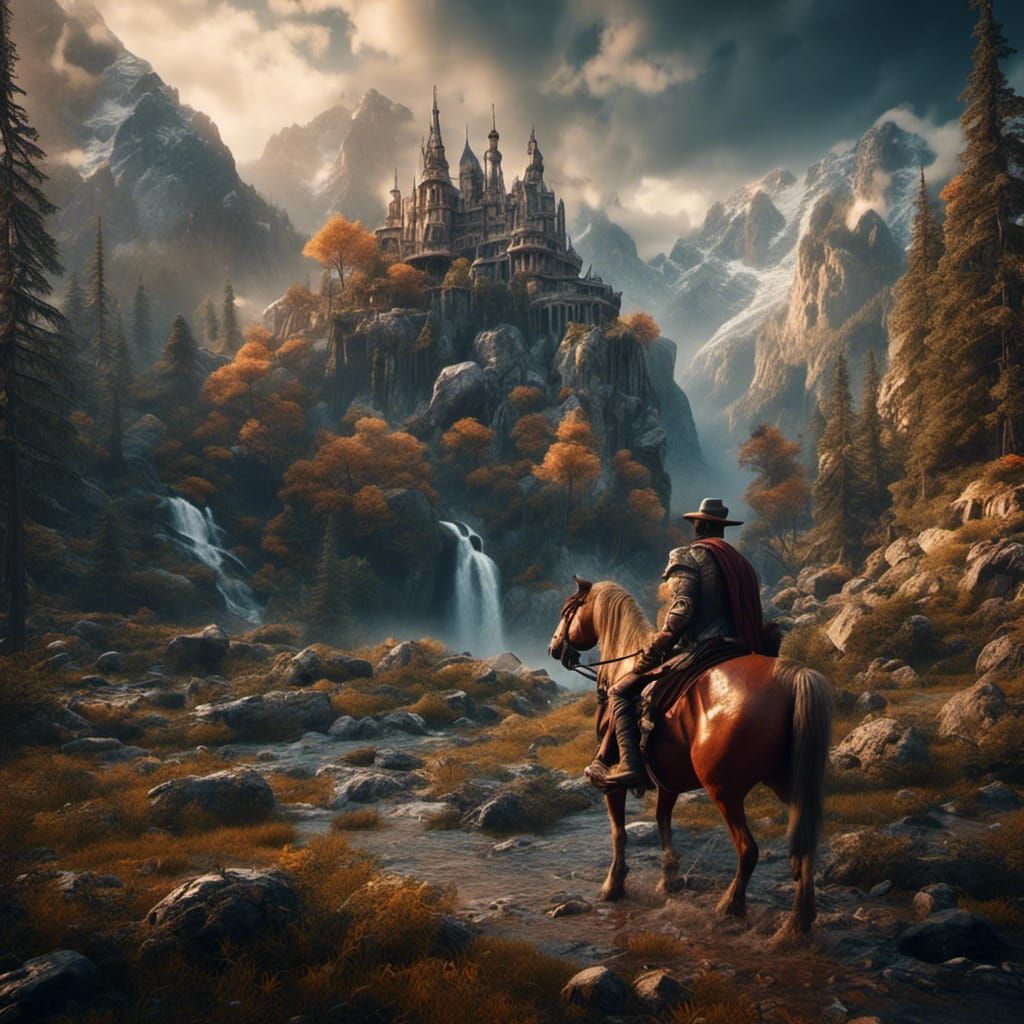 Modern Masculinity in Detailed Matte Painting Style