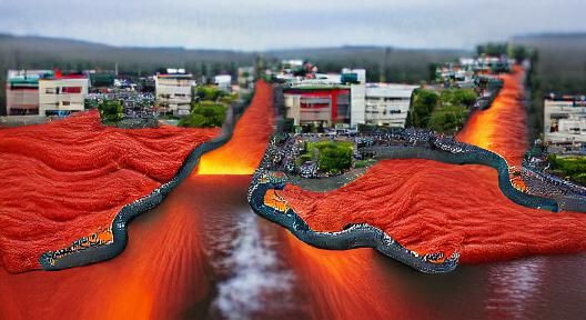 Molten Lava River