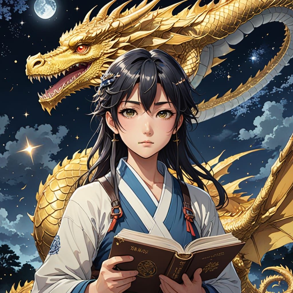 Golden Light Emanates from Open Book: Anime Key Visual