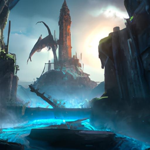 Fantastical Revenge: Detailed Matte Painting in Deep Color