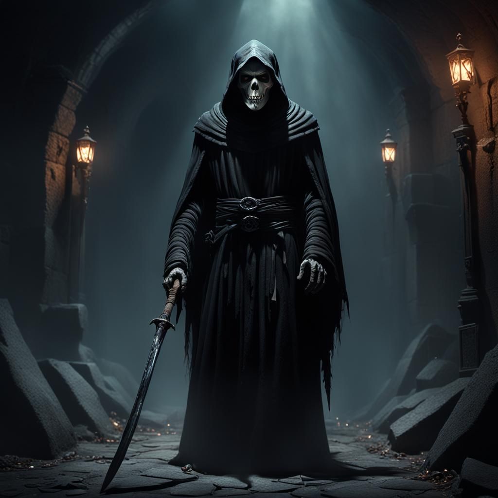 Dia de los Muertos Grim Reaper Portrait