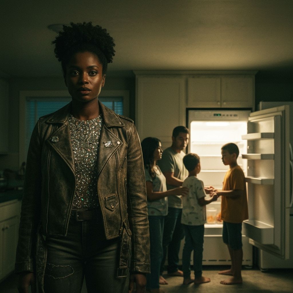 Dystopian Reality: Swarovski Crystals and Empty Refrigerator...