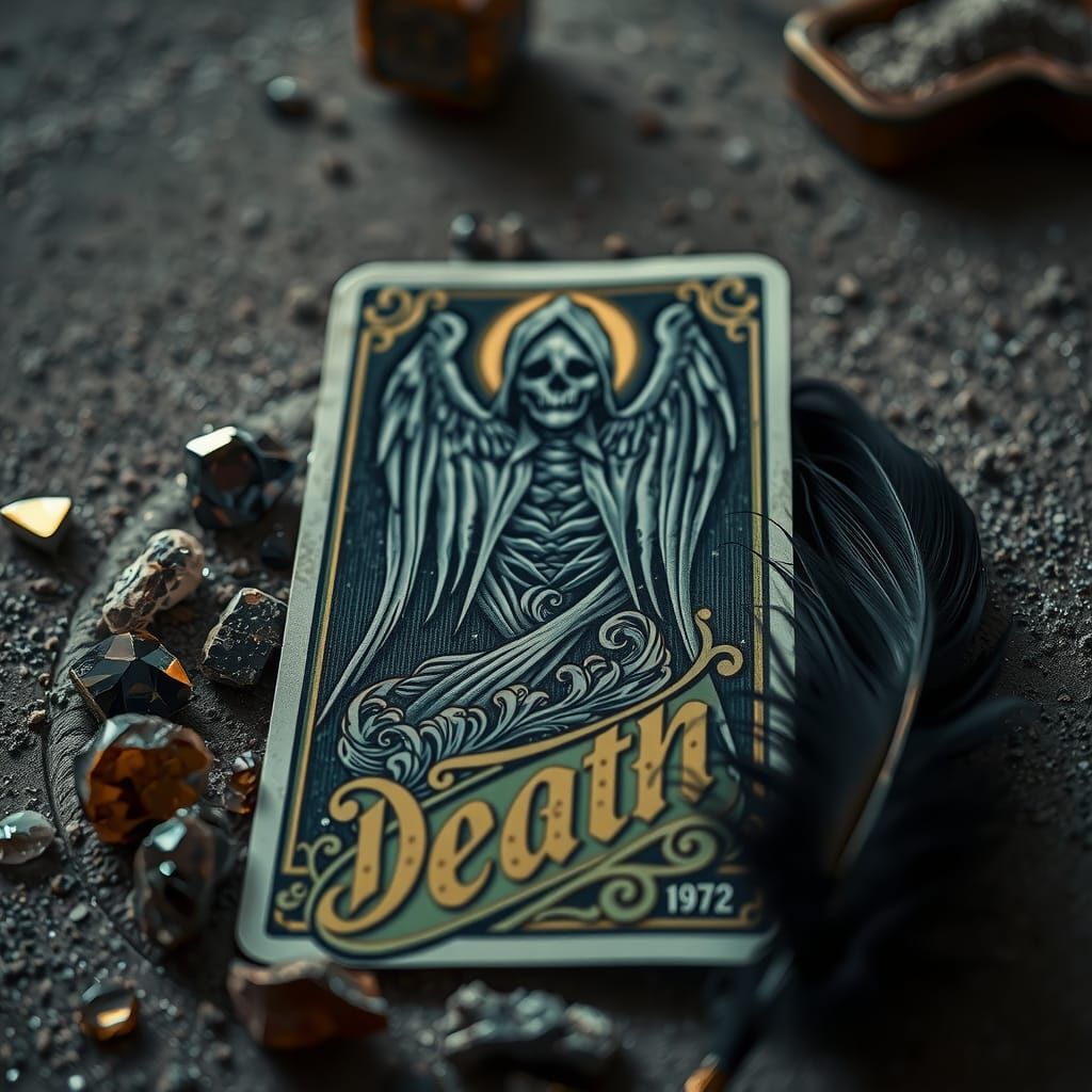 Spectre of Death Tarot Card Close-Up
