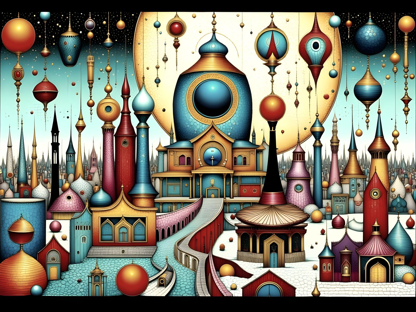 Bauhaus Futurism in Vibrant Pop Art Style