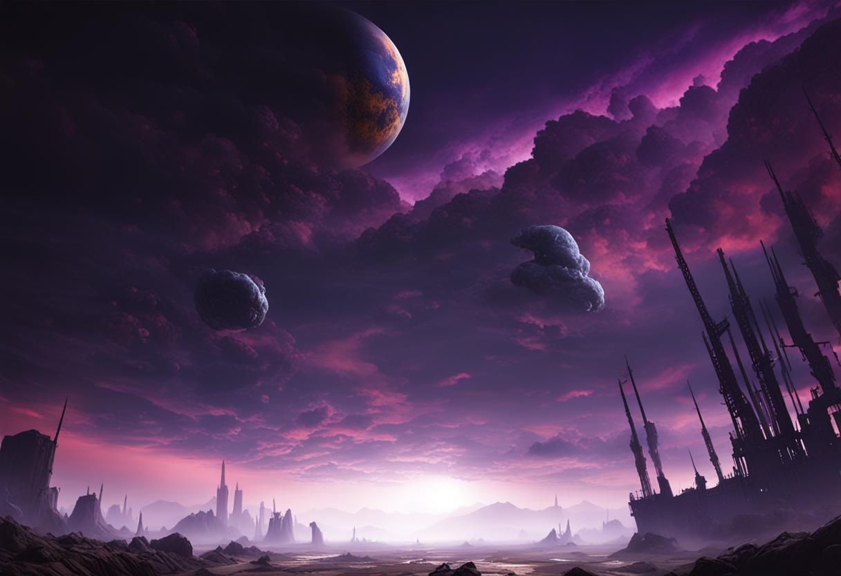 Post-Apocalyptic Earth: Tennebrism Matte Painting