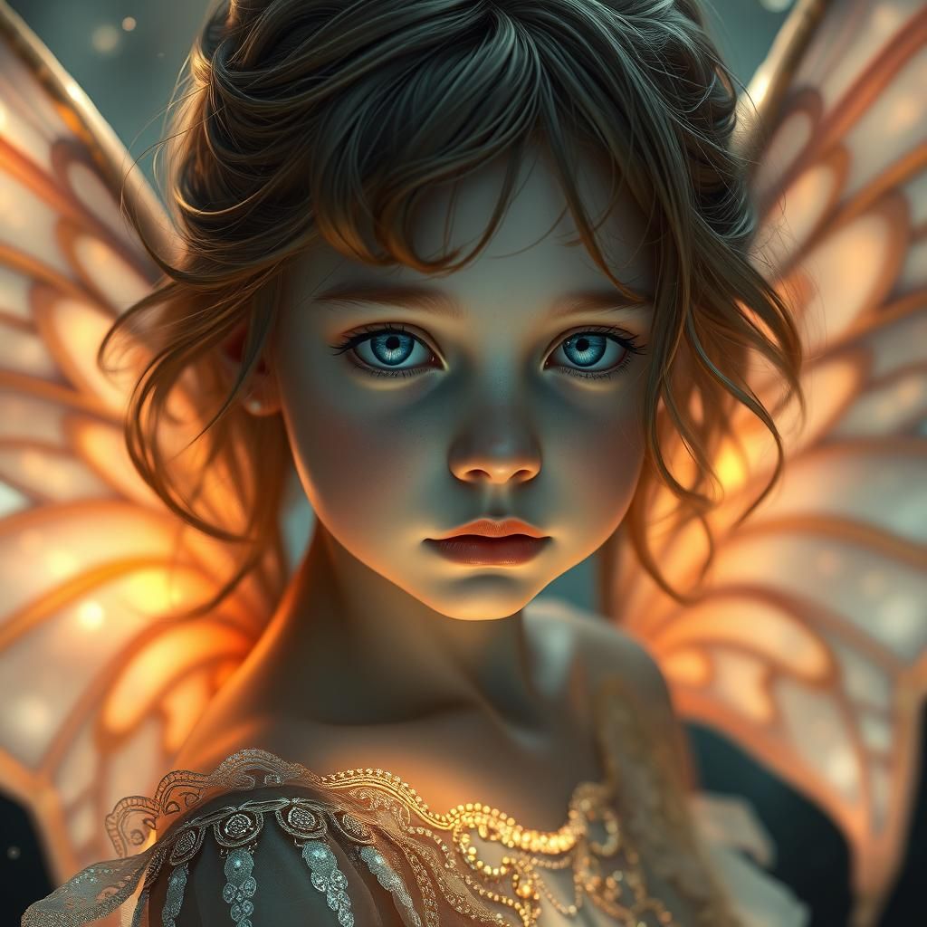 Ethereal Sprite Portrait in Hyperrealistic Detail