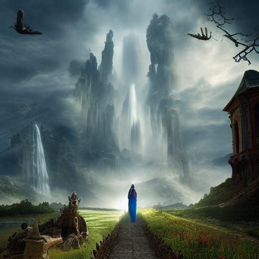 Epic Path to Heaven: Digital Matte Painting