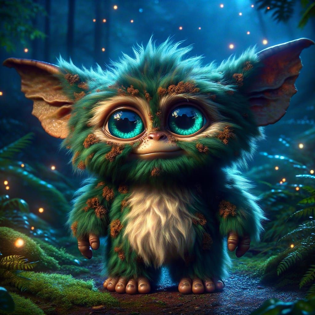 Mossy Gremlin in Enchanted Twilight Forest