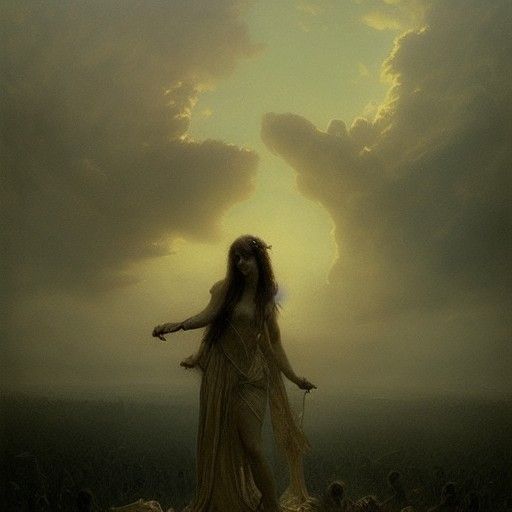 Horrific Field Goddess in Gothic Style