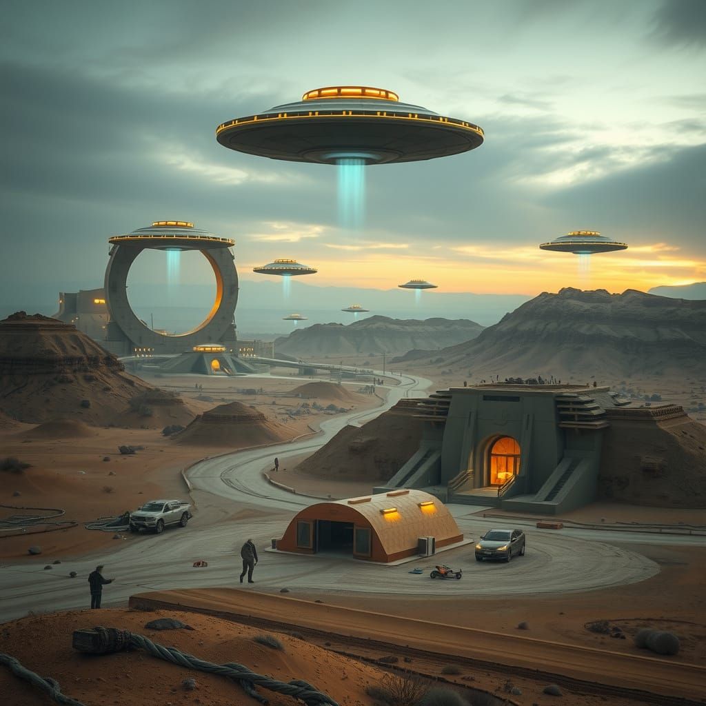 Extraterrestrial Base in Gobi Desert: Alien Invasion