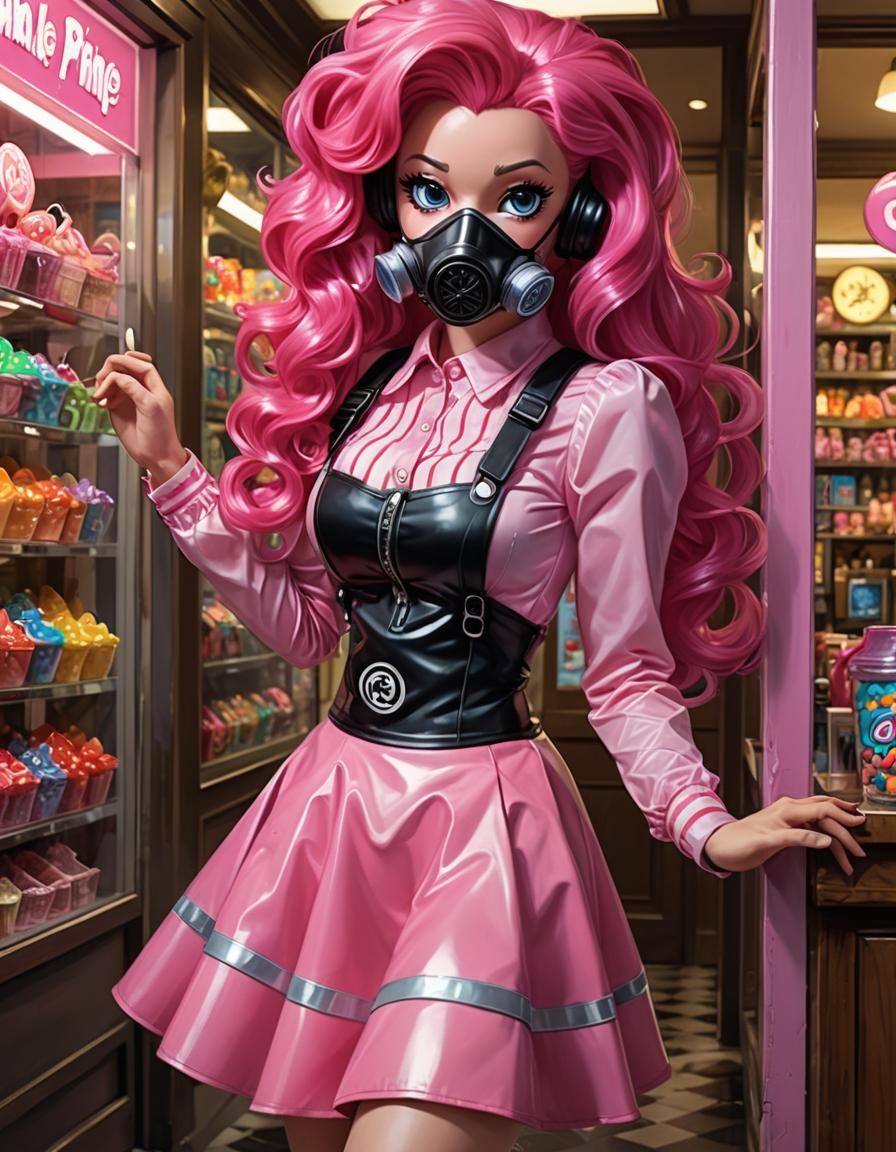 Pinkie Pie Humanoid Dances in Candy Shop