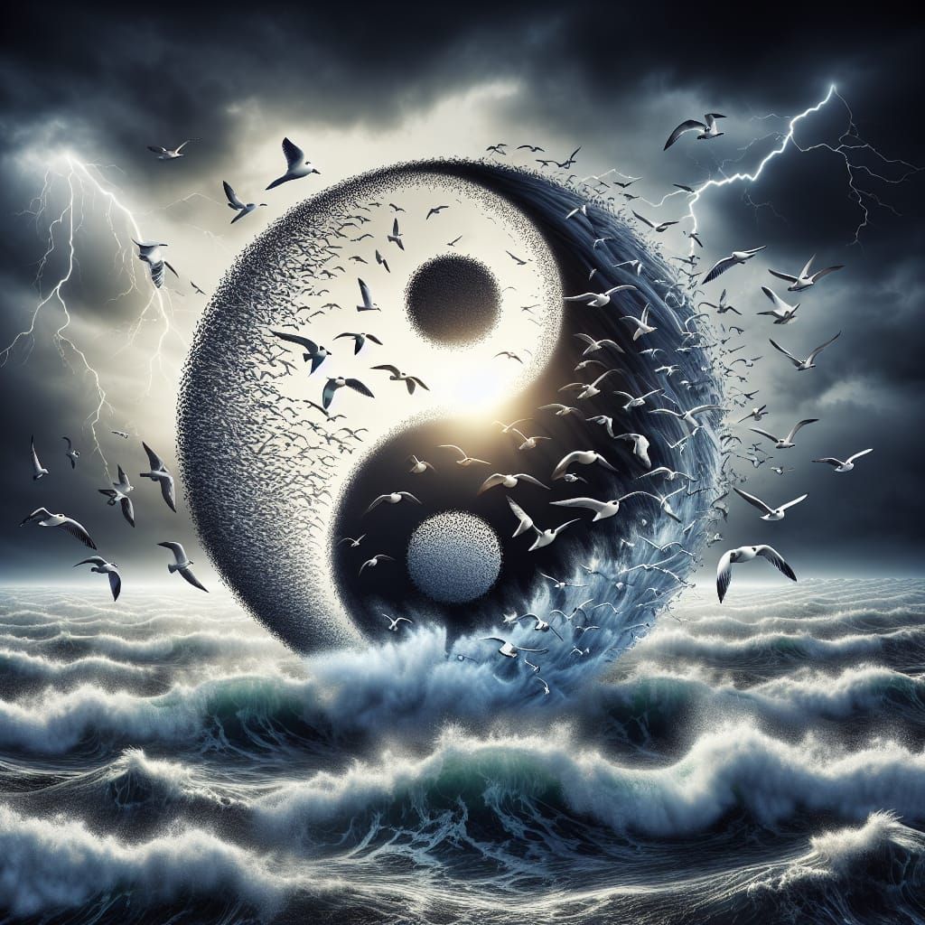 Yin Yang in Tempestuous Sea: Balance in Chaos