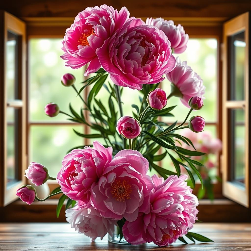 Surreal Floral Masterpiece in Digital Matte Painting Style