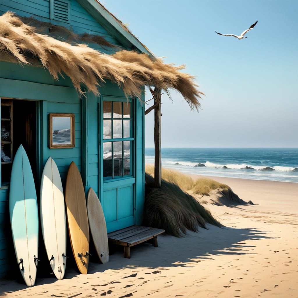 Coastal Surf Shop in Warm Light