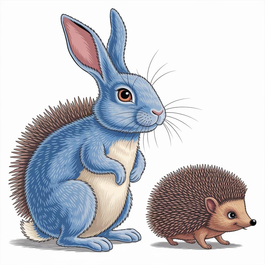 Rabbit Imagines Being a Hedgehog in Animal Impostors Style