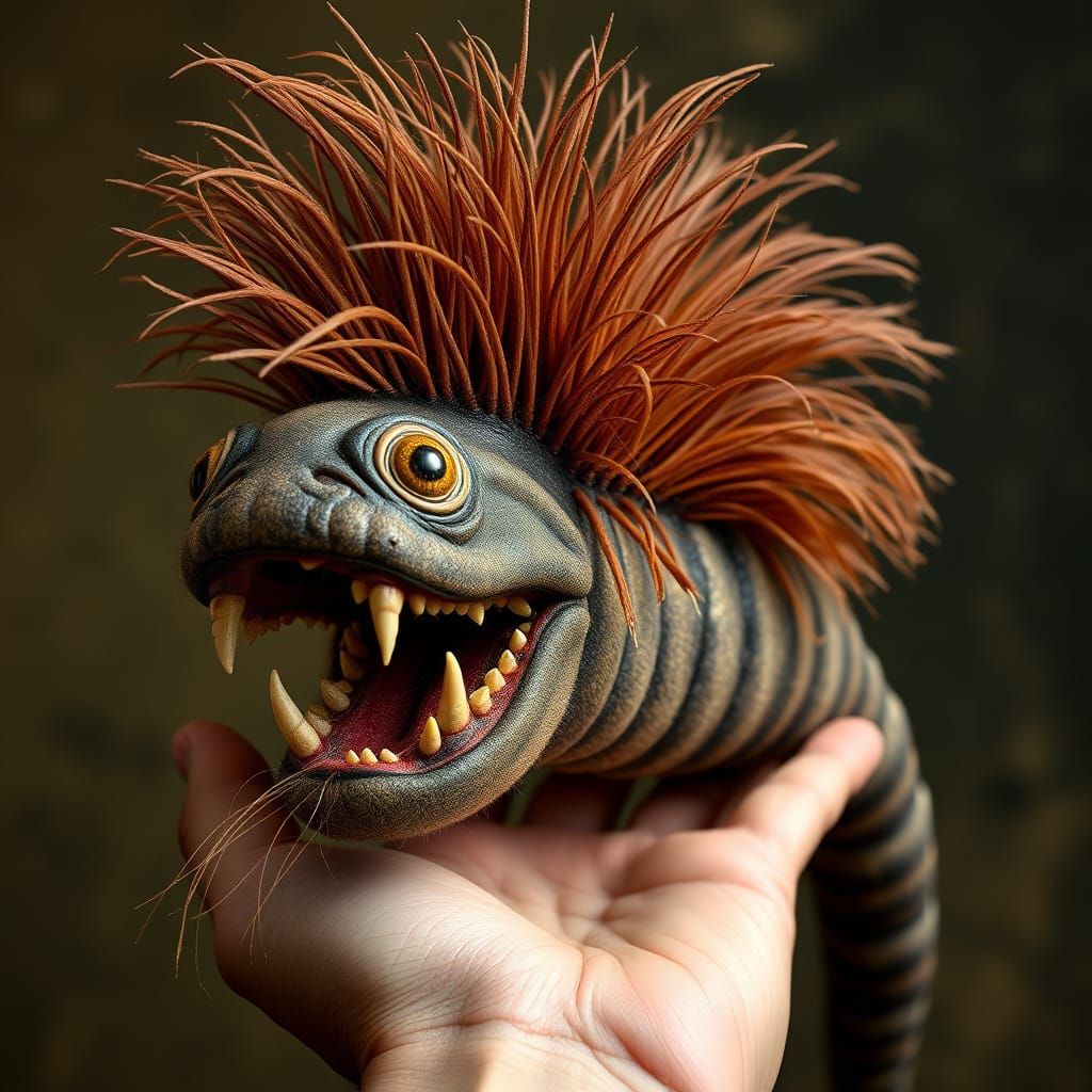 Nematode Plushie in the Style of Realism