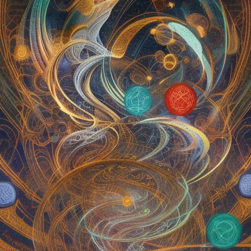 Intricate Lissajous Curves in Detailed Matte Painting