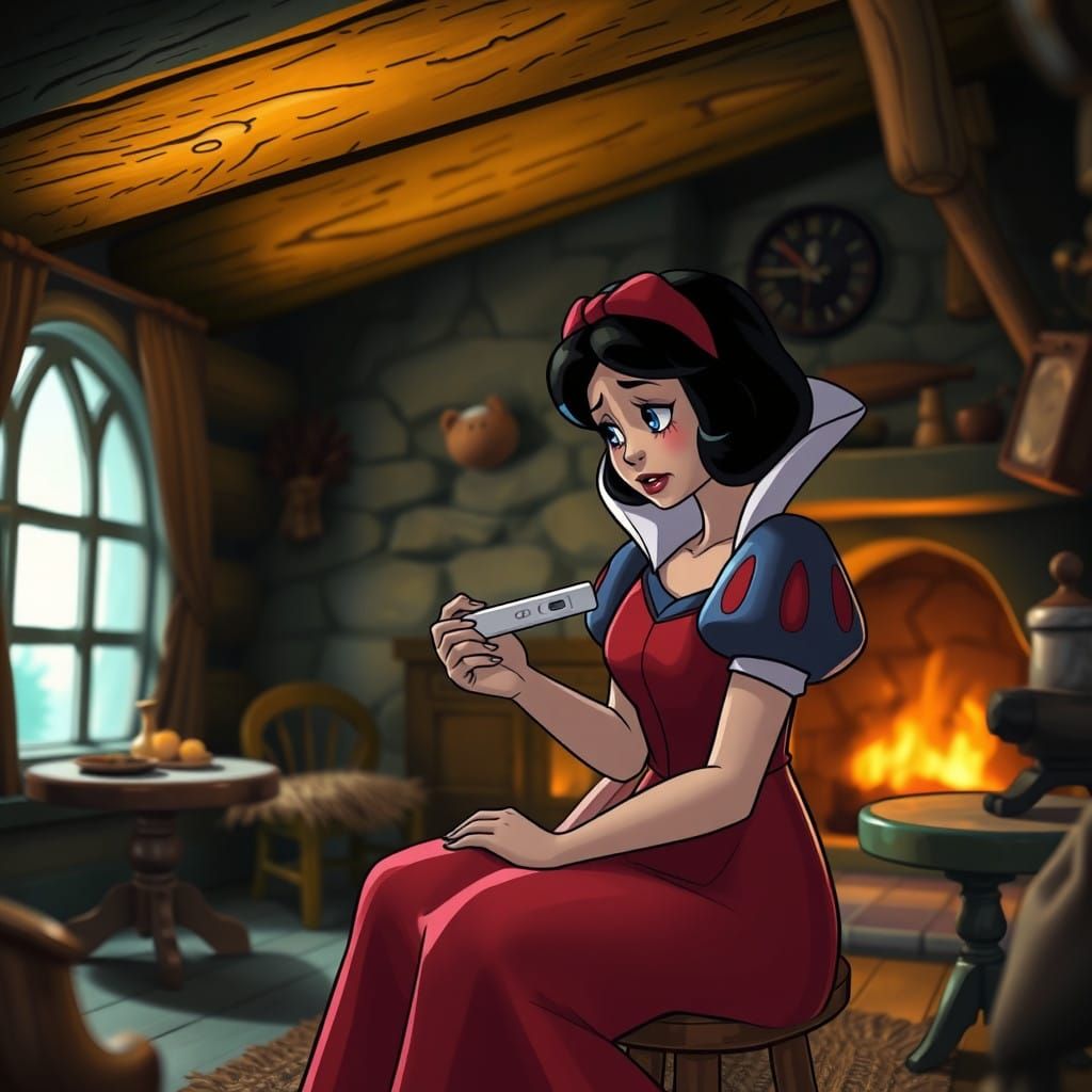 Fairytale Moment in a Cozy Dwarves' Cottage