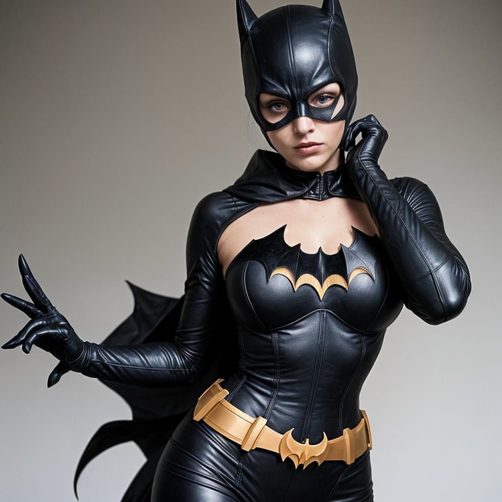 Batgirl in Sultry Boudoir Attire