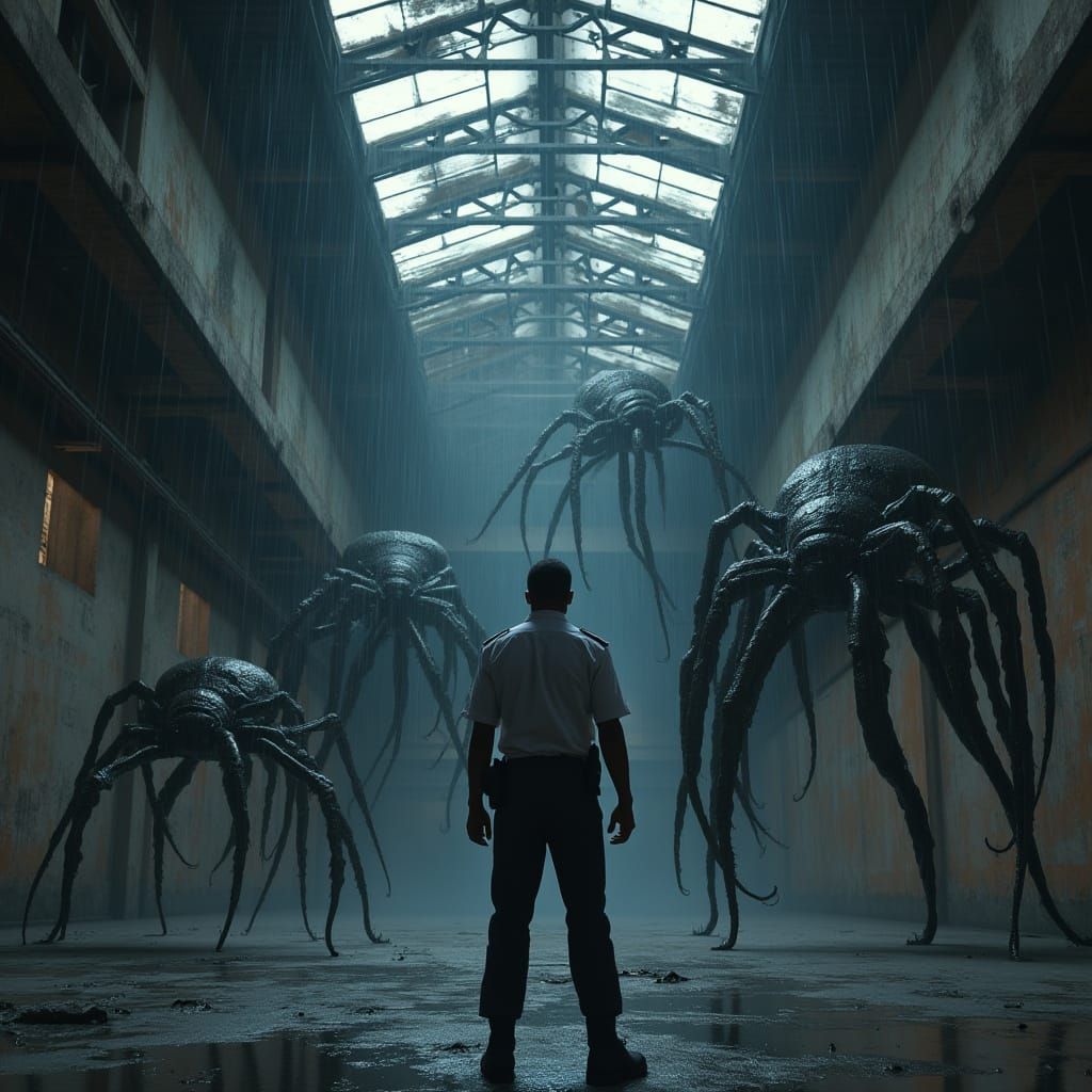 Police Officer Battles Giant Centipedes in Warehouse, Hyperr...