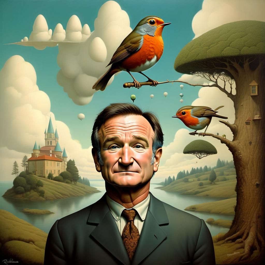 Surreal Portrait Inspired by Magritte and Pranckevicius