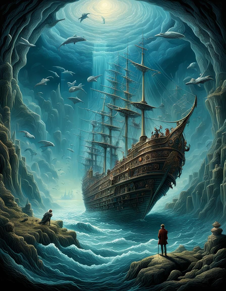 Cute Fantasy Vector Illustration in Minimalist Style