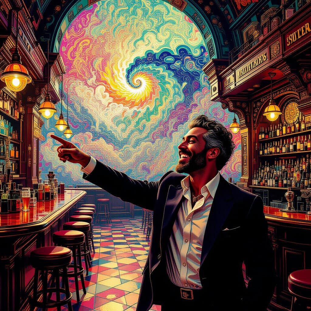 Man Discovers Legendary Brooklyn Beer Hall in Psychedelic Sc...