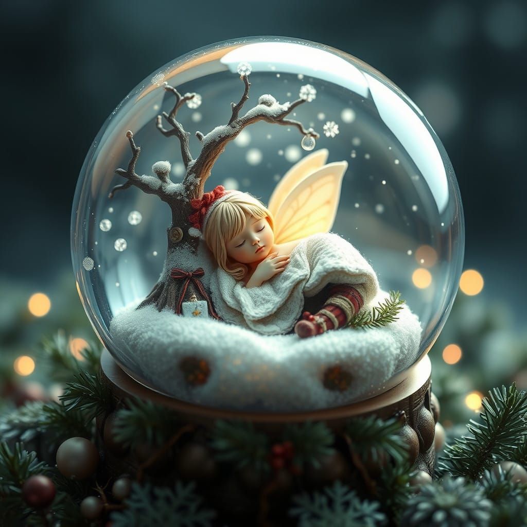 Winter Wonderland Whispers in a Glassy Realm