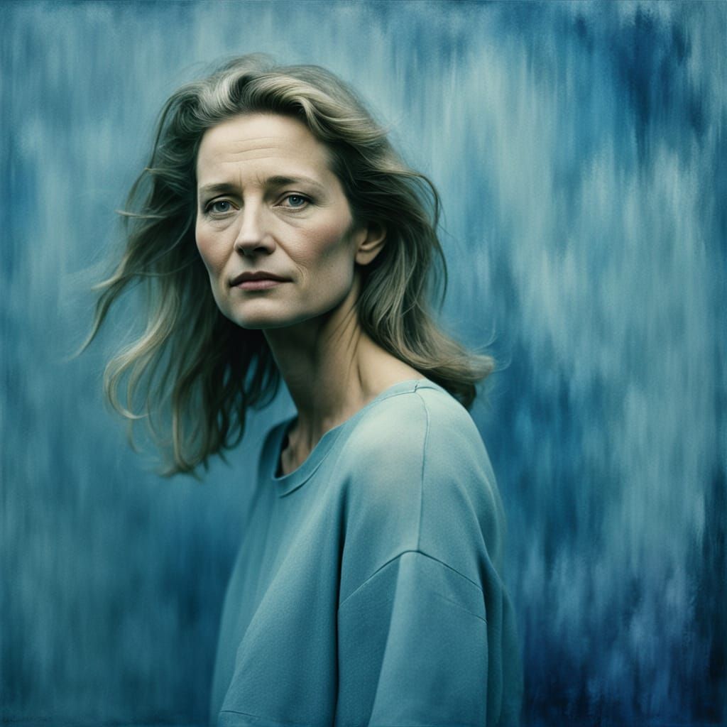 Serene Dreamy Woman in Soft Focus