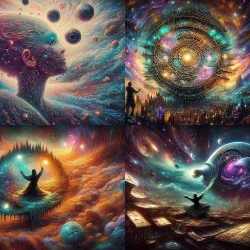 Cosmic Library of Infinite Knowledge with Numbers 6-7