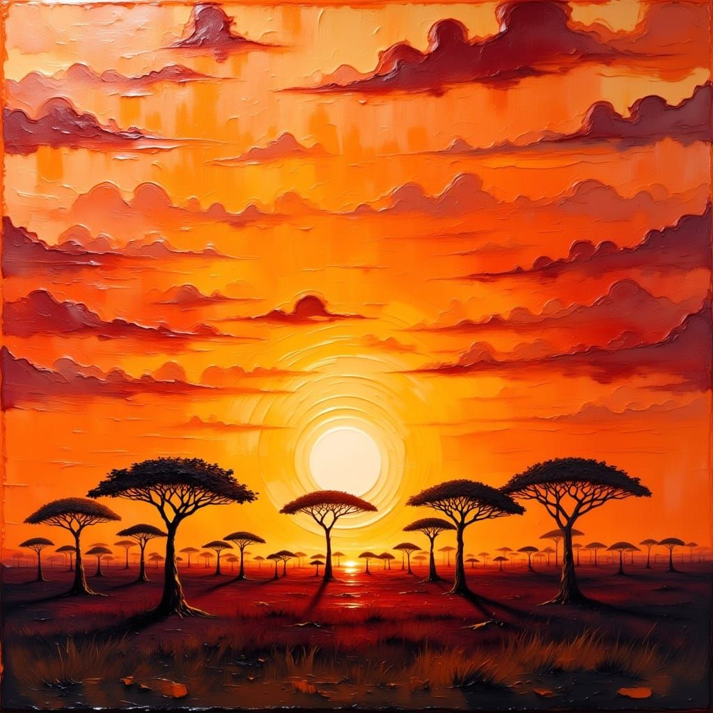 African sunset