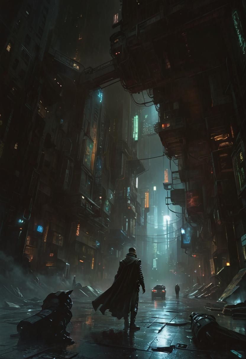 Cyberpunk Cityscape: Blade Runner Inspired Sci-Fi Art