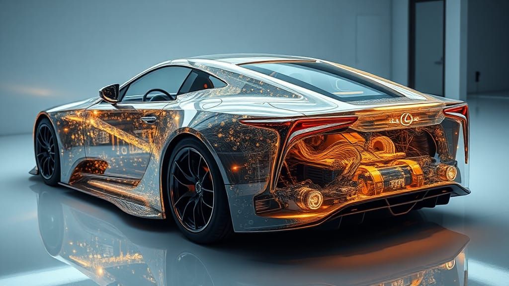 Transparent Lexus LFA with Nanobot Swarms and Quantum Comput...