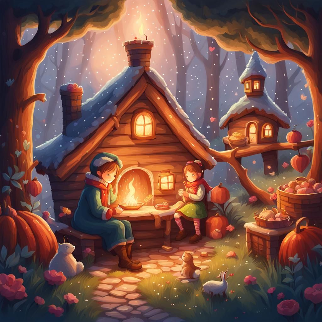 Cozy Fairy Tale Illustration in 8k HD