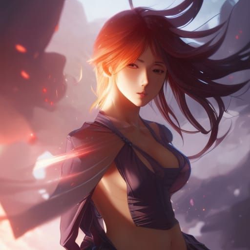 Anime Girl Portrait in Studio Ghibli Style