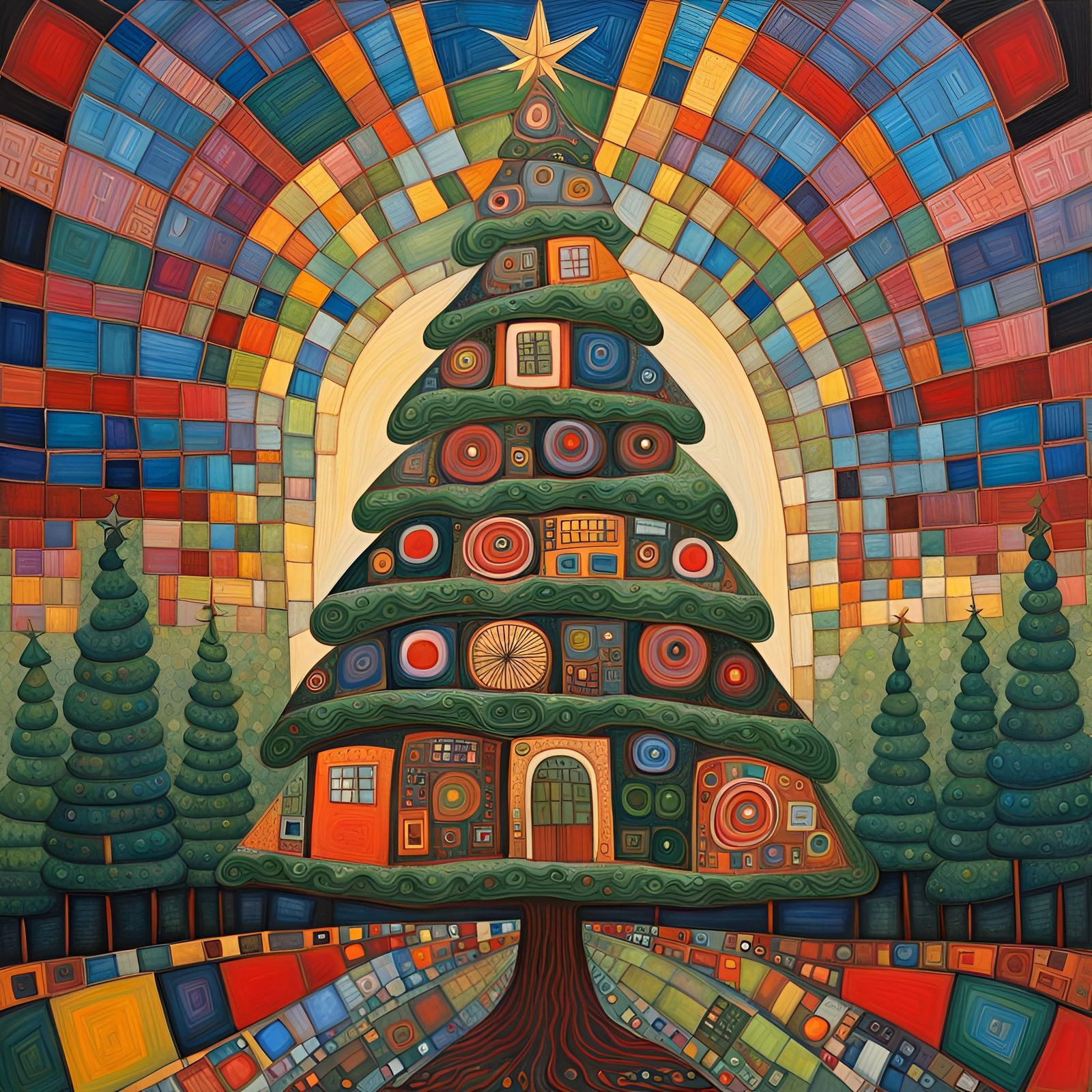 Hundertwasser Christmas Tree (I)