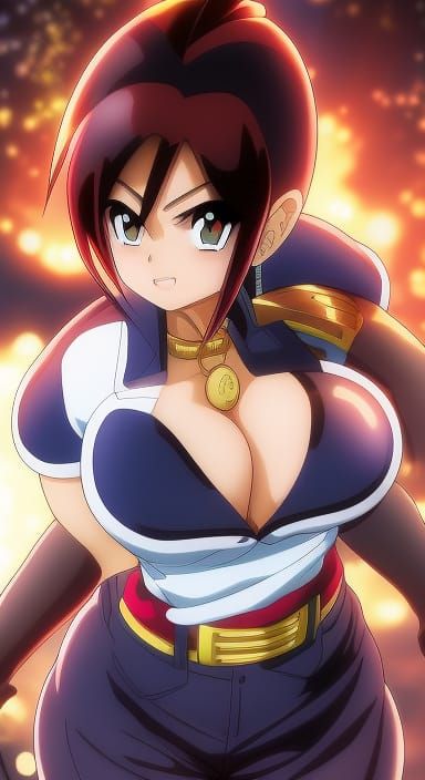 Anime Girl Portrait in Rain with Dynamic Lighting