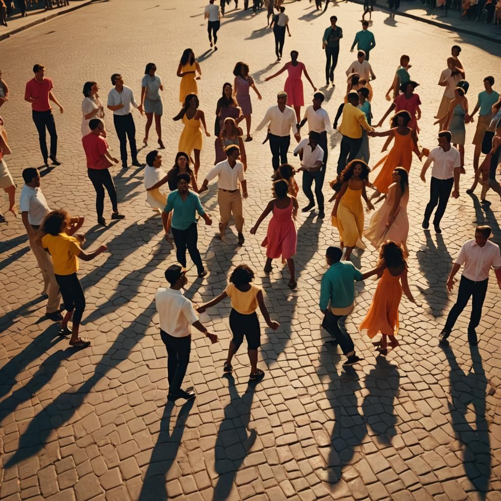 Lively Samba Dance in Vibrant Cinematic Square