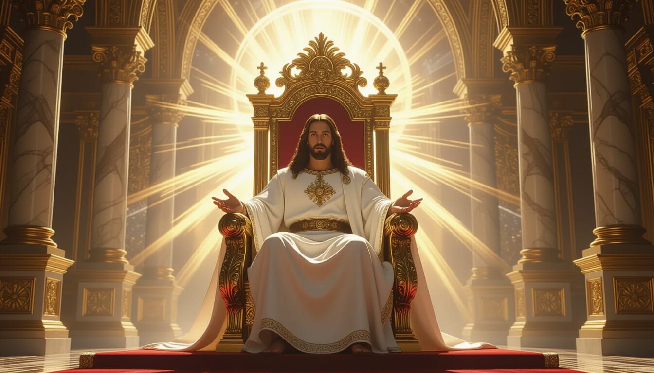 Jesus Christ in His Glorious Throne Room