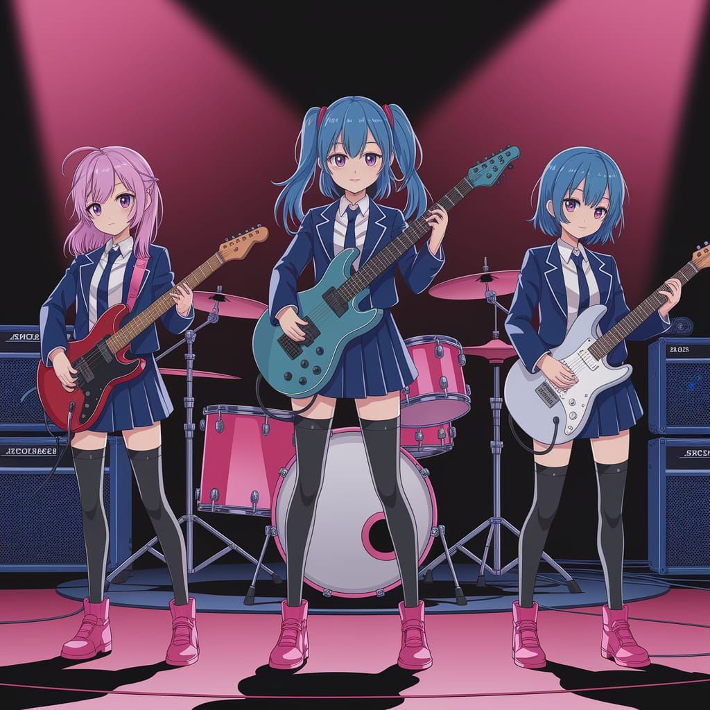 Hyperrealistic All-Girl Metal Band in Tokyo